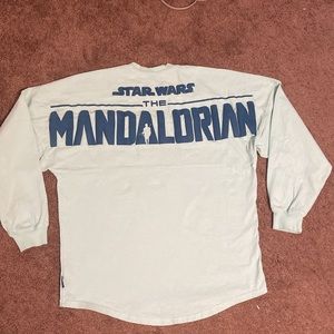 L@@K! Mint Color Star Wars The Mandalorian Long sleeve Sz S (OverSize)
